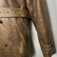 Brown Peacoat made of Leather