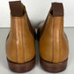 Cognac Chelsea-Boots made of Leather