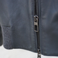Dark Blue Bomber Jacket made of Leather