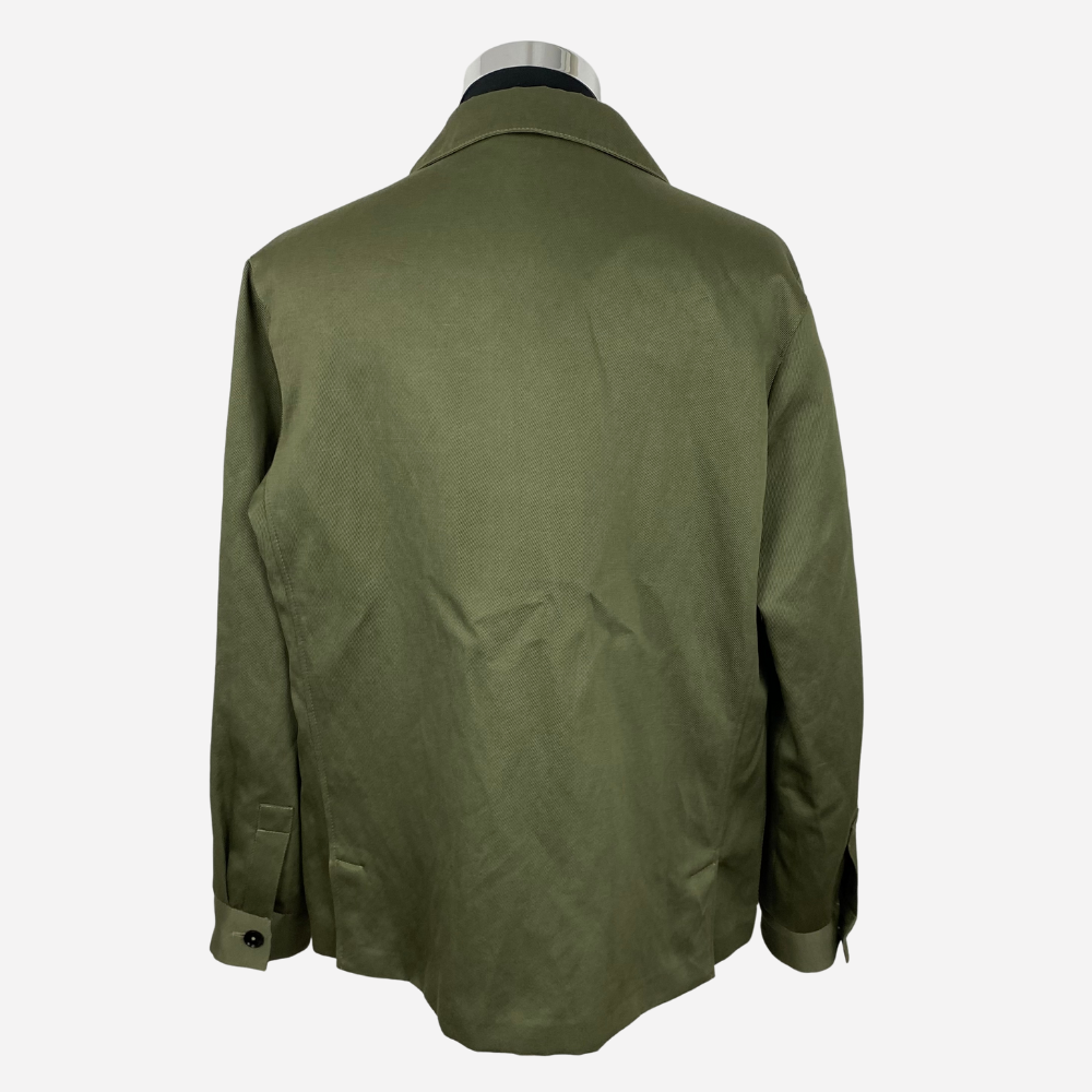 Olive Overshirt made of Cotton/True Hemp