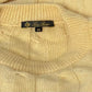 Yellow Cable-Knit Sweater made of Cashmere