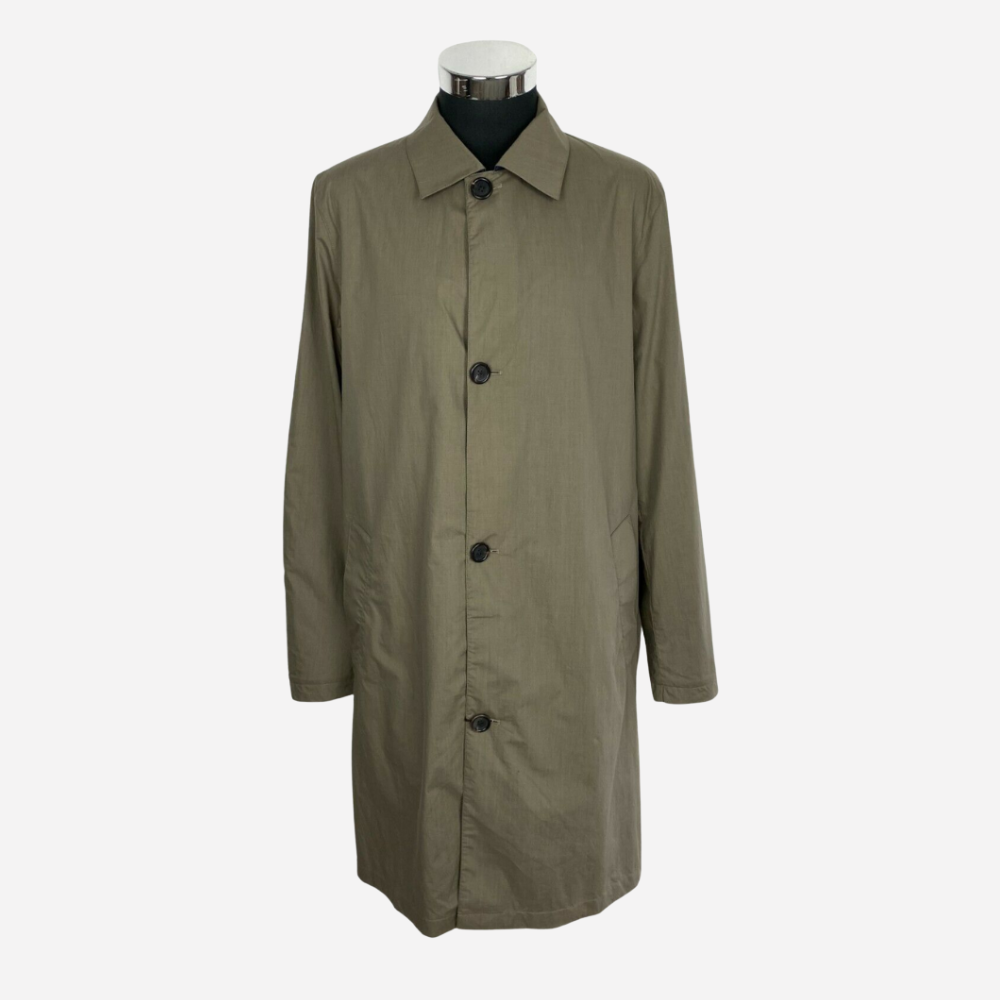 Z Zegna - Khaki-Oliv/Navy Reversible Coat made of Cotton/Polyester (M)