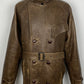 Brown Peacoat made of Leather