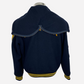 Navy Varsity Jacket made of Wool/Polyester