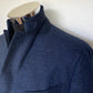 Blue Patterned Blazer made of Silk/Cashmere