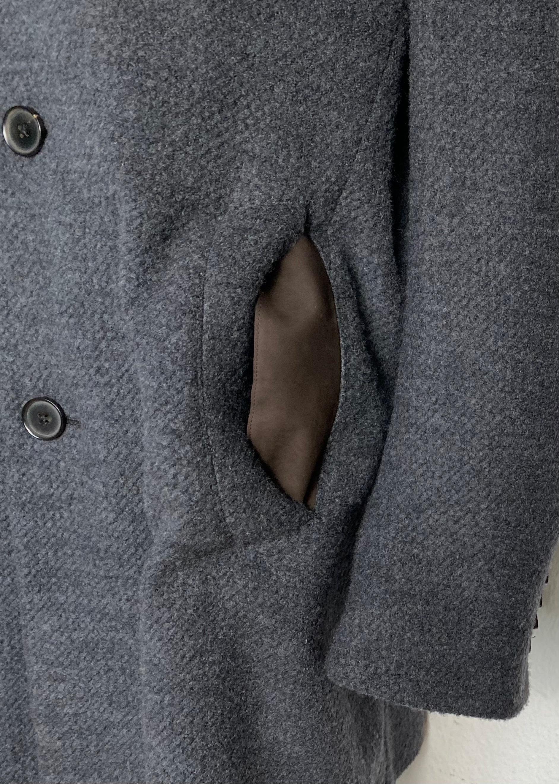 Anthracite Coat made of Wool/Cashmere/Nylon (EU 48)