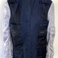 Blue Patterned Blazer made of Silk/Cashmere