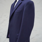Navy Blue Coat made of Brushed Wool