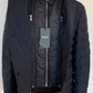 Navy Down Jacket made of Wool/Polyester