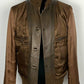 Olive Jacket made of Leather
