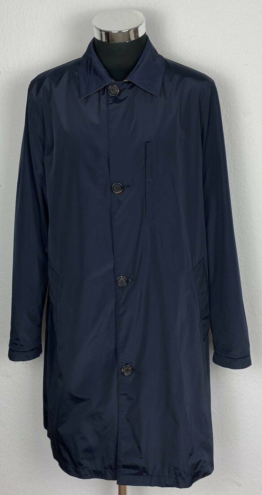 Z Zegna - Khaki-Oliv/Navy Reversible Coat made of Cotton/Polyester (M)