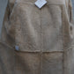 Brown Shearling Shirt Jacket made of Leather