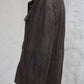 Brown Shearling Shirt Jacket made of Leather