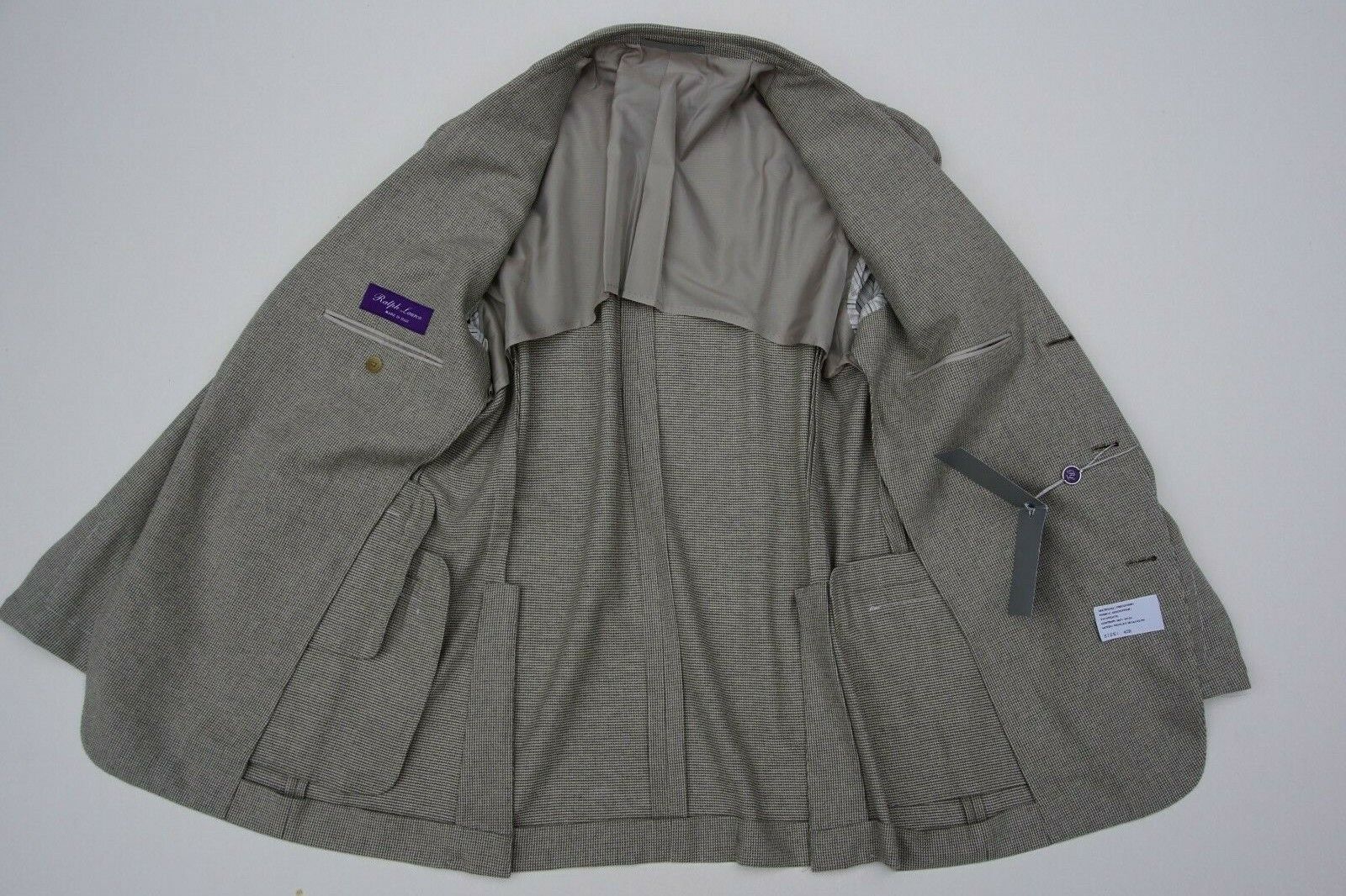 Grey Patterned Blazer made of Wool