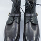 Black Lined Boots made of Leather